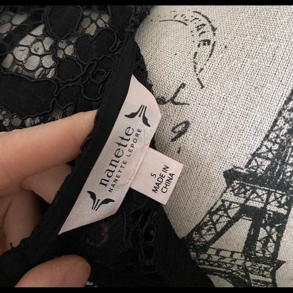 Nanette Lepore blouse size S Black - Picture 7 of 16